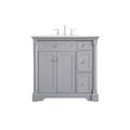 Elegant Decor 36 Inch Single Bathroom Vanity In Grey VF53036GR